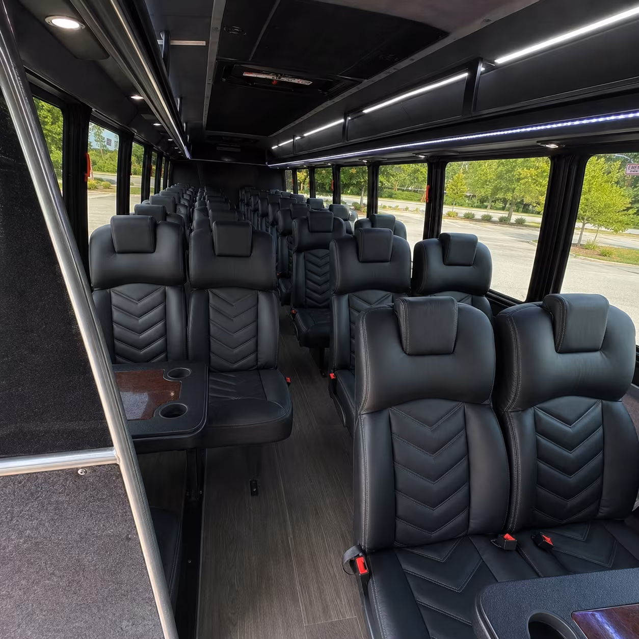 rapid city 25 passenger minibus inside