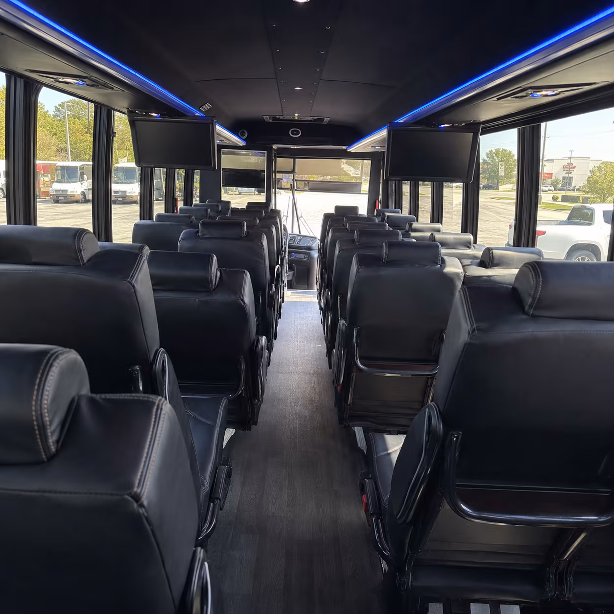 rapid city 28 passenger minibus inside