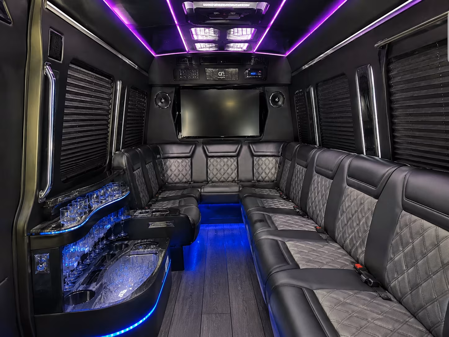 rapid city sprinter limousine inside