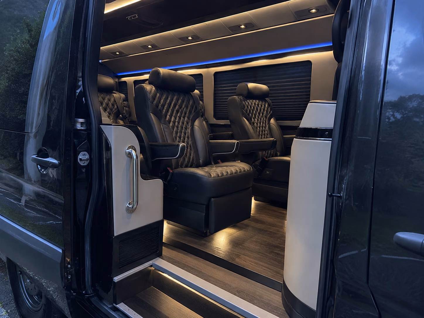 sprinter van and shuttle bus rentals for private winery tours near rapid city